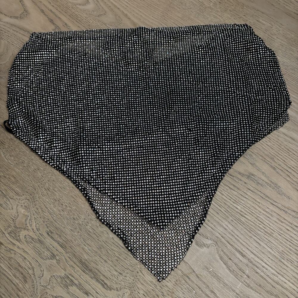 Vintage 90’s SOHO Rhinestone Bedazzled Top Backless Club Party Festival Small